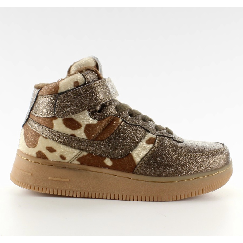 Scarpe sportive per bambini isolate Bronce marrone