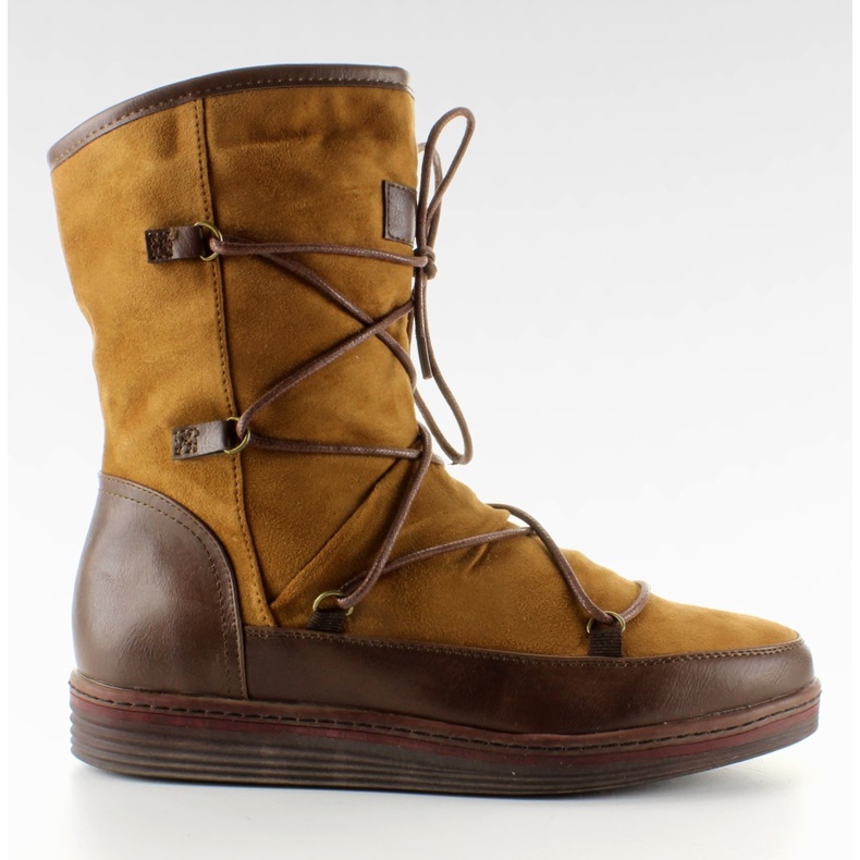 Stivaletti in camoscio K1650002 cammello marrone