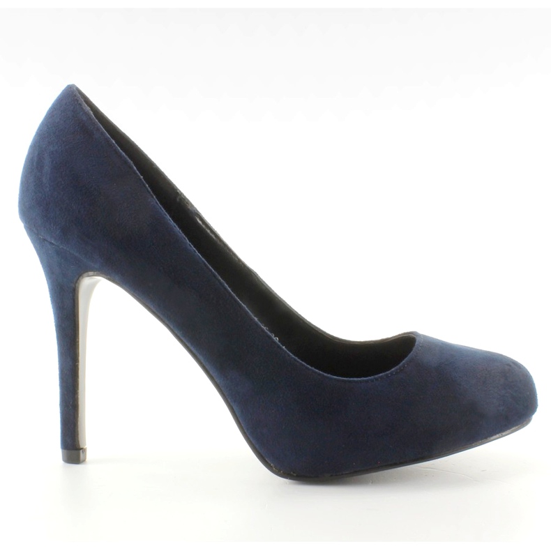 Pelle Scamosciata Punta Rotonda 1738-1 Blu blu navy
