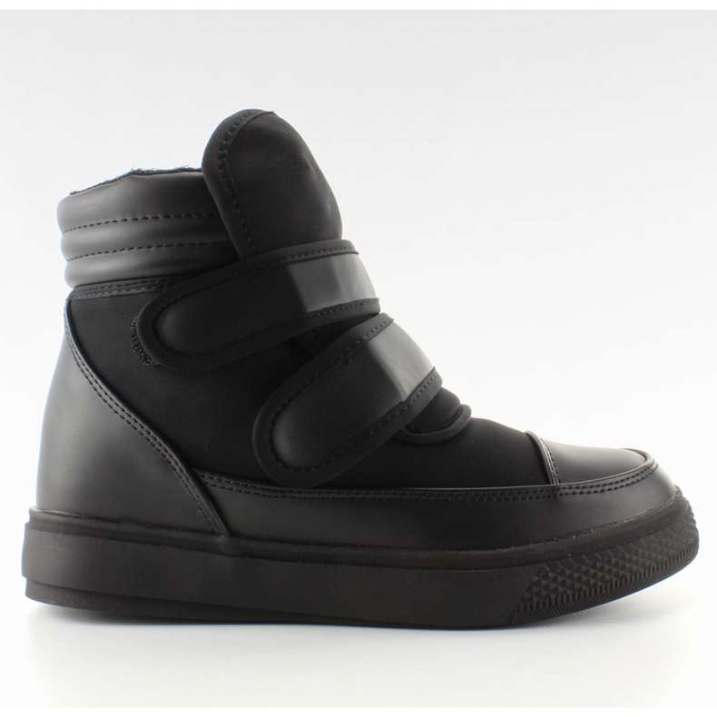 Sneakers isolate con strisce GF-BK-4 nere nero