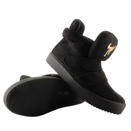 GF-jx29 Sneakers in camoscio nero