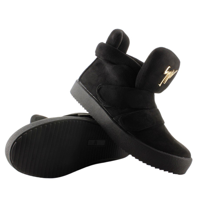 GF-jx29 Sneakers in camoscio nero