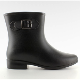 Stivaletti con fibbia D32 Nera nero