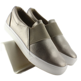 Sneakers slip-on con gomma NB72P Gun Color giallo