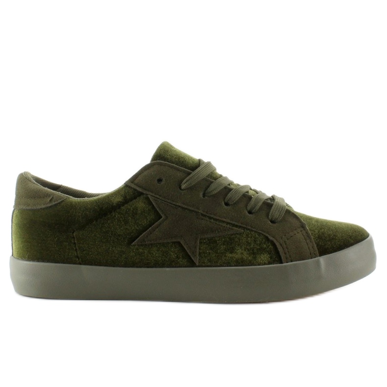 Sneakers in velluto BL70P Verde scuro