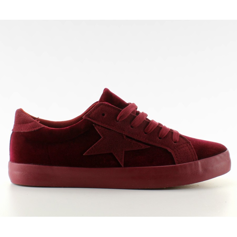 Sneaker in velluto BL70P Wine Red rosso