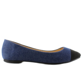 Ballerine Di Tela Con Dita Dei Piedi Mb-6381 Blu blu navy