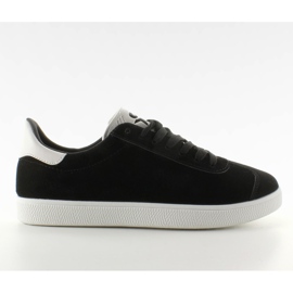 Sneakers in pelle scamosciata Junior BK6180-1 nere nero