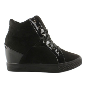 AT-0593-L Sneakers in camoscio nero