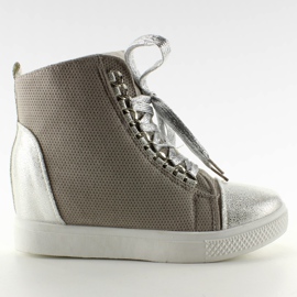 Sneakers con catene R72 Grey3/Argento grigio
