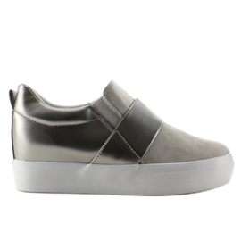 Slipons su zeppa nascosta 2018-18 L. Grey grigio
