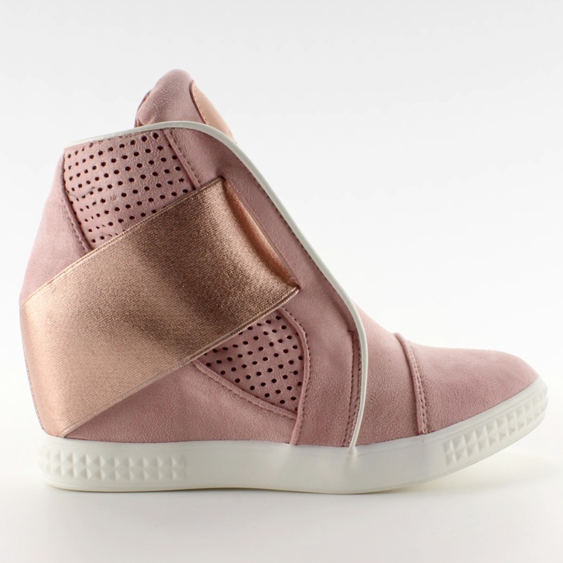 Sneakers con bordino bianco 1142 rosa