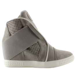 Sneakers con rifiniture bianche 1142 D. Grigio
