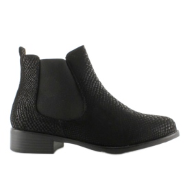 Stivaletti chelsea, camoscio Snake Story 1546-90 Nero