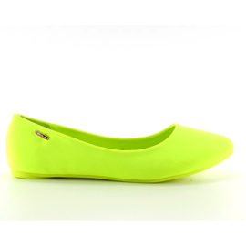Ballerine sulla suola colorata 11038 Verde