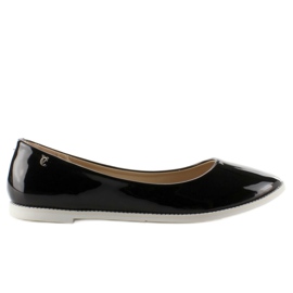1151 Ballerine laccate nere lisce nero