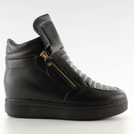 Sneakers alte da donna 6130-y nere nero