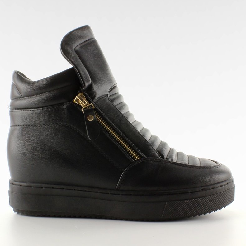 Sneakers alte da donna 6130-y nere nero