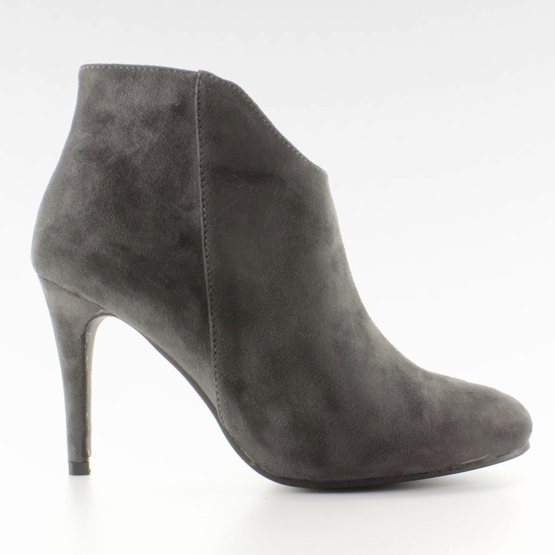 Stivali con intaglio AT-0592-L Grigio