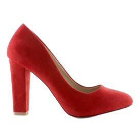 Décolleté con tacco largo Z-22P Rosso