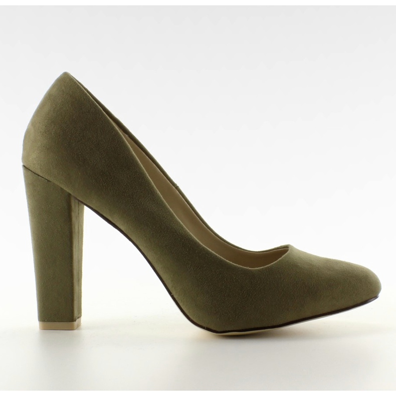 Z-22P Décolleté verde con tacco largo