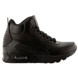 Scarpe sportive alte B3701 nere nero