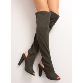 Stivali open toe R110P Verde