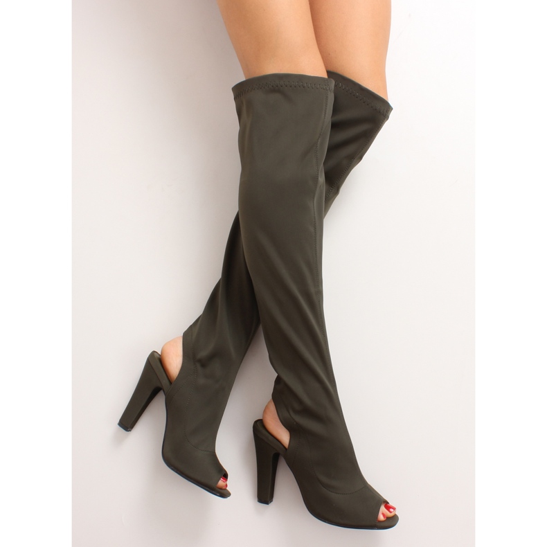 Stivali open toe R110P Verde