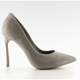 Eleganti pumps sul tallone originale 5051 grigio