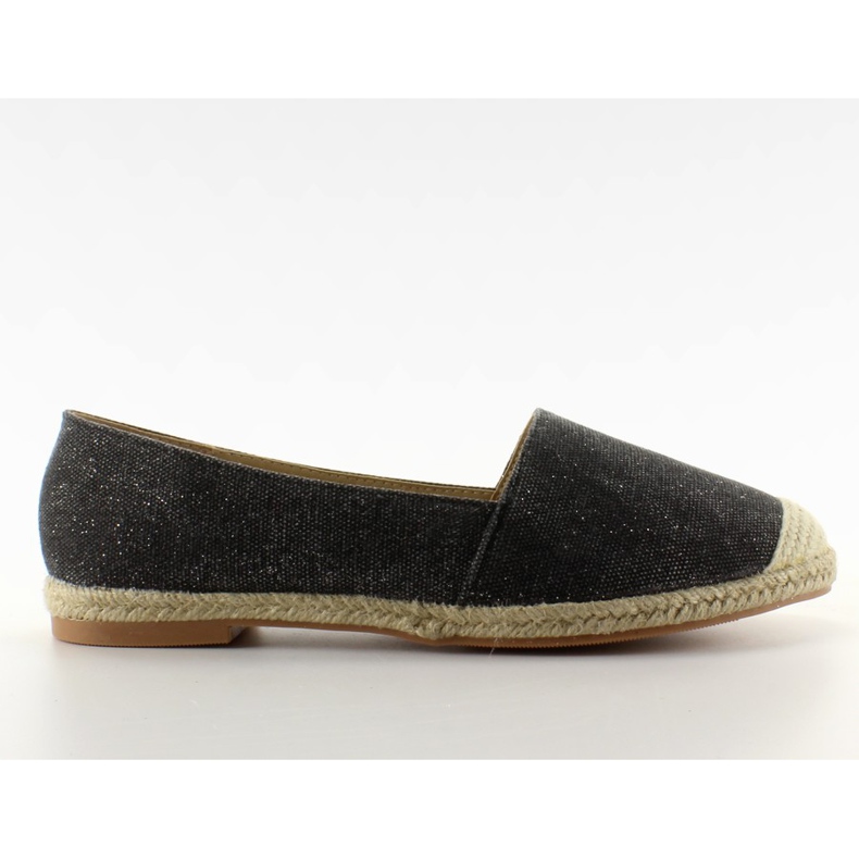 Espadrillas con dita in lino JH23P Nero