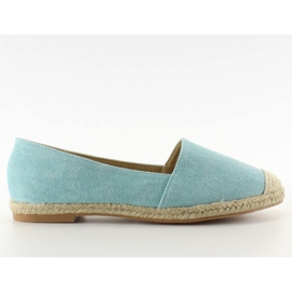 Espadrillas con puntali in lino JH23P L. Blu
