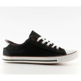 Sneakers da donna nere con finitura nera nero