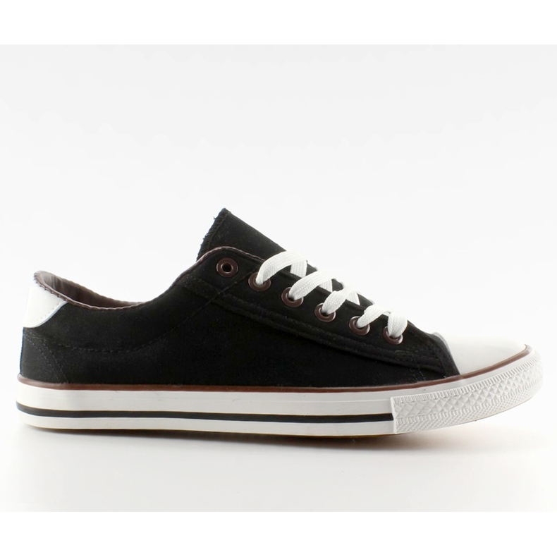 Sneakers da donna nere con finitura nera nero
