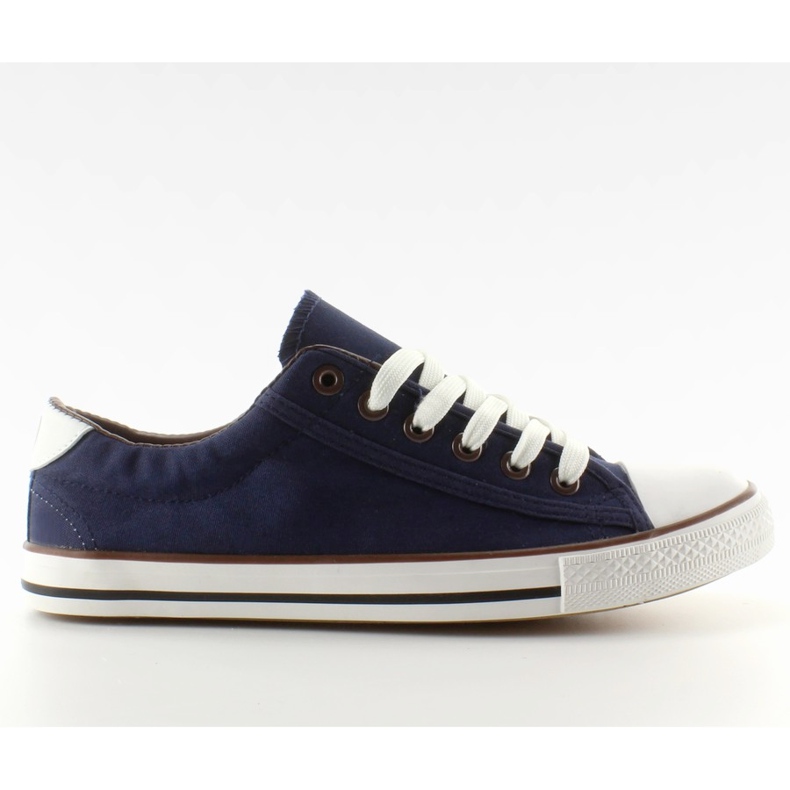 Sneakers da donna finitura grano blu navy