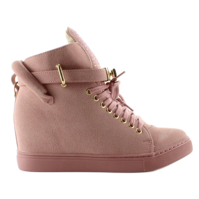 Sneakers con lucchetto XW37012-3 Rosa Suende