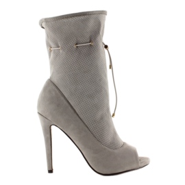 Stivali open toe SY15 Grigio