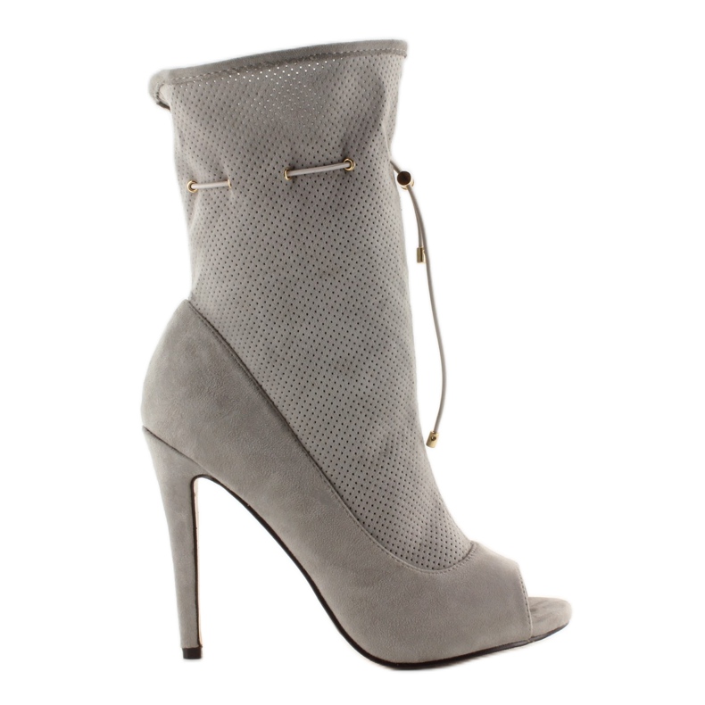 Stivali open toe SY15 Grigio
