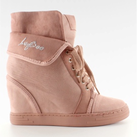 Sneakers in camoscio B12-22 Rosa