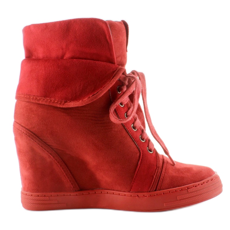 Sneakers in camoscio B12-22 Rosse rosso