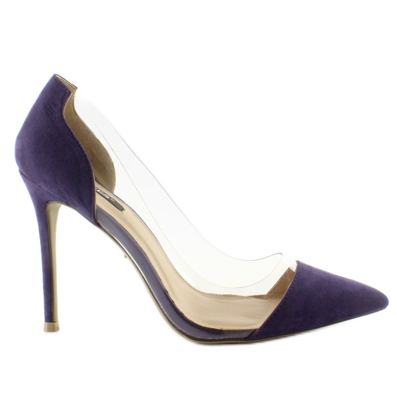Perni con lati trasparenti 5049 Purpl viola