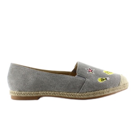 Espadrillas con toppe grigie JH21p grigio