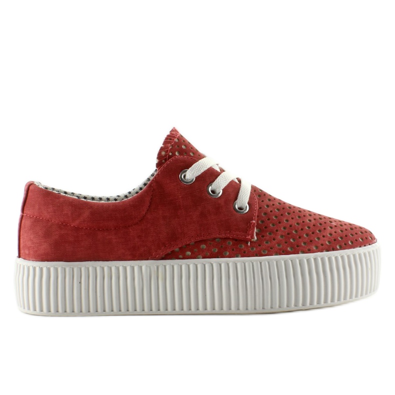 Sneakers Su Suola Alta K1720301 rosso