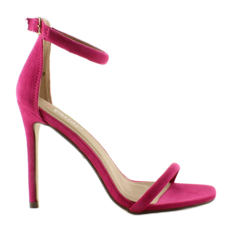 Sandali con tacco alto LE021 viola rosa