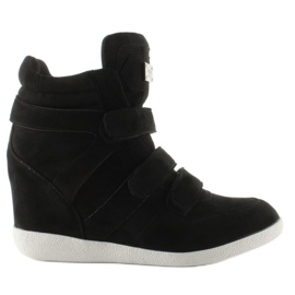 Sneakers alte in camoscio JT36 nere nero