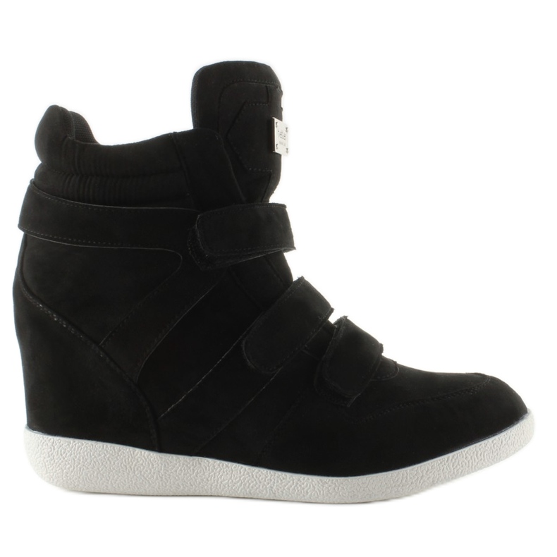 Sneakers alte in camoscio JT36 nere nero