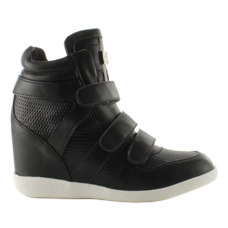 Sneakers viso alte JT35 nere nero