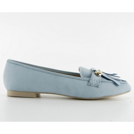 Mocassini in stile vintage 3052 blu