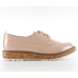 Mocassini con interno in pelle 7153 Rosa