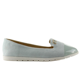 T240 Ballerine in camoscio blu lords