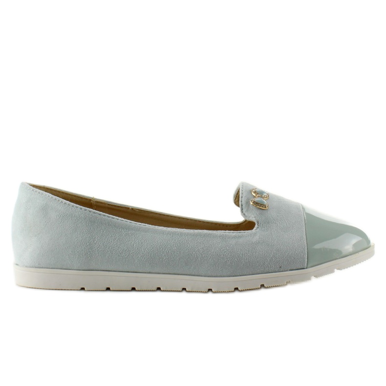 T240 Ballerine in camoscio blu lords